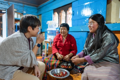 Bhutanese lunch