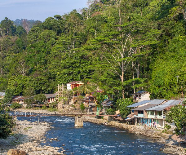 Bukit Lawang village Sumatra