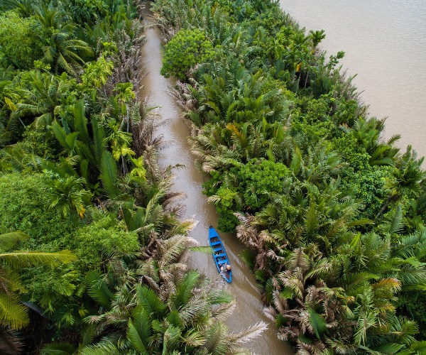 Canal around Cai Be Vietnam