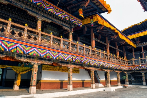 Gangtey dzong inside