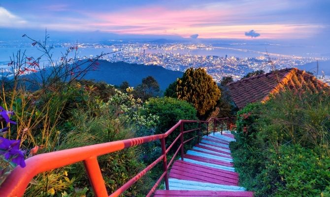 George Town from Penang Hill, Malaysia