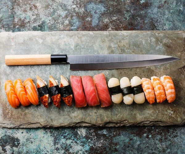 Japanese knife and sushi generic