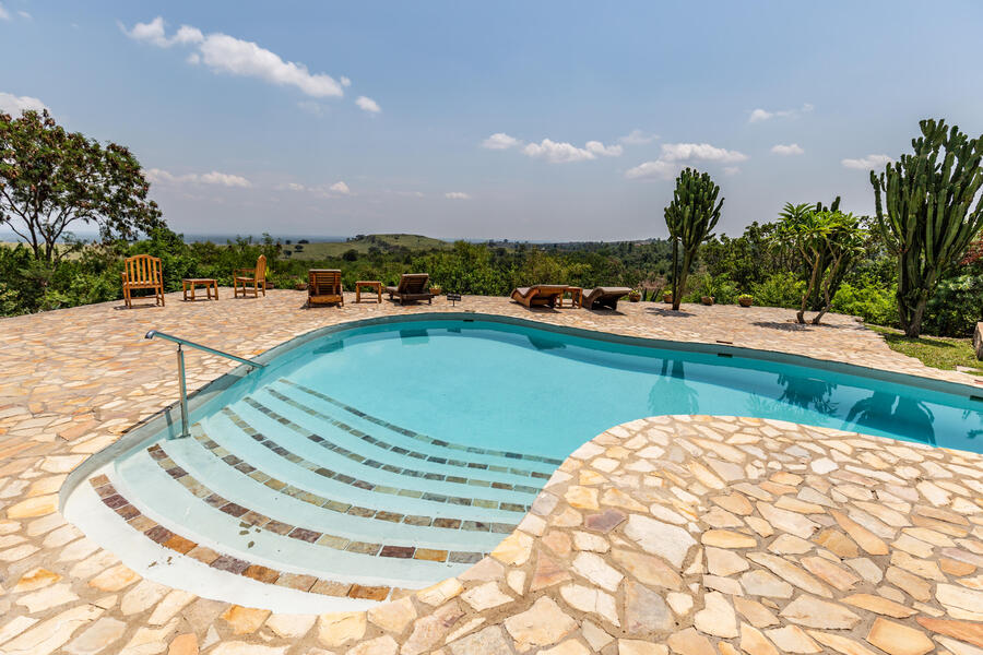 Kyambura Gorge Lodge Pool Area 2