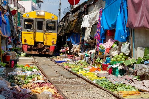 Maeklong Railway Market Bangkok