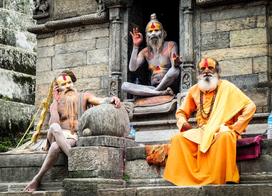 Sadhus in Kathmandu, Nepal